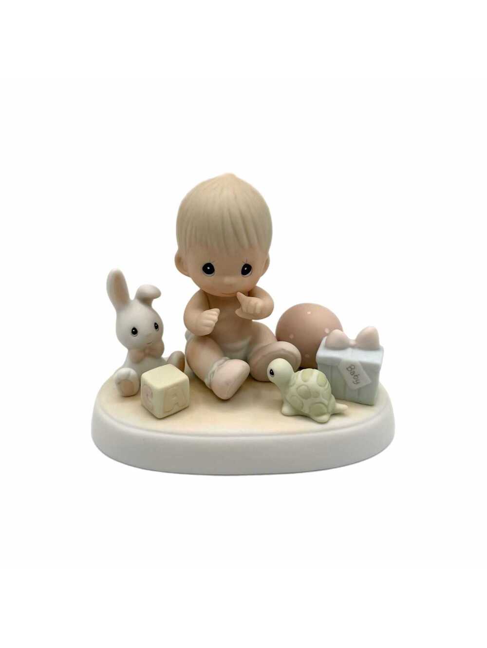 Vintage 1989 Precious Moments “Heaven Bless You” Porcelain Figurine